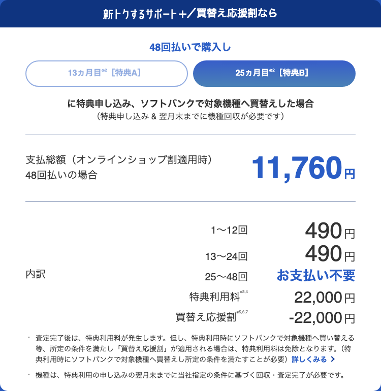 ソフトバンクのiPhone Airを安く買う条件